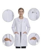 Classic Unisex White Lab Coat - Image 5